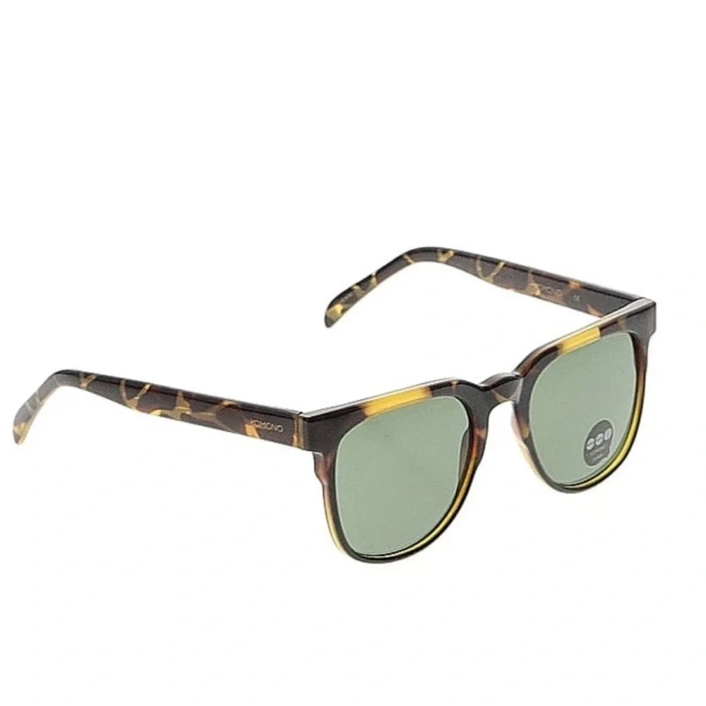Komono Tortoise Shell Sunglasses NEW Brown w/ Green Lens Riviera Green Tortoise